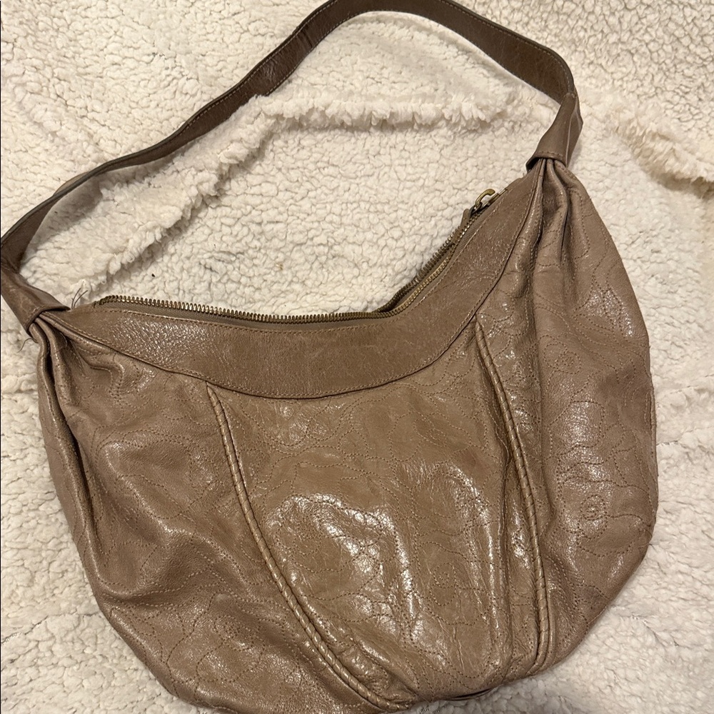 HOBO Classic Brown Leather Hobo Bag
